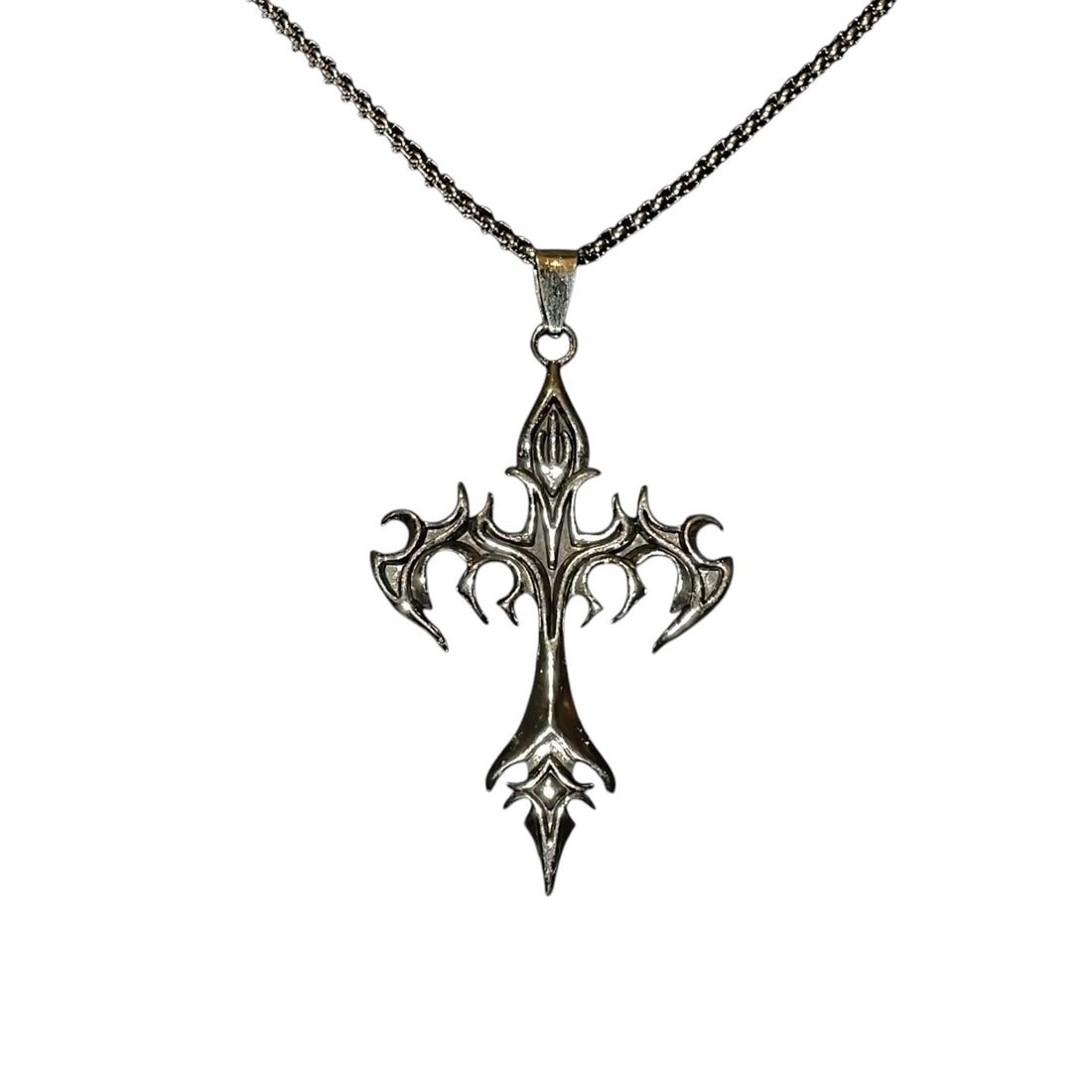 &quot;Flame Cross&quot; Necklace