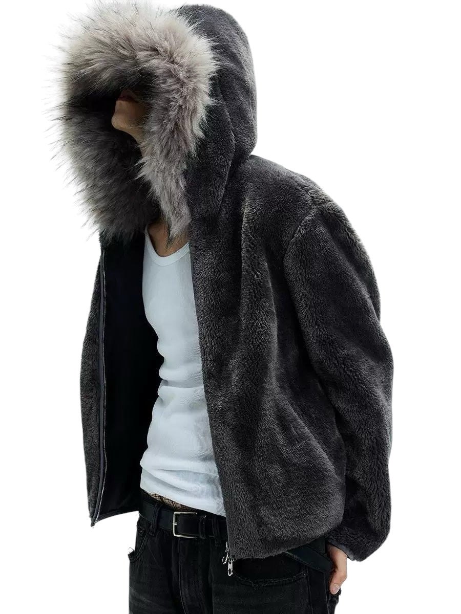 &quot;Darkfog Fur Collar&quot; Hoodie